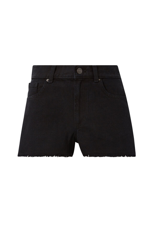 Boyfriend Denim Short, BACK IN BLACK