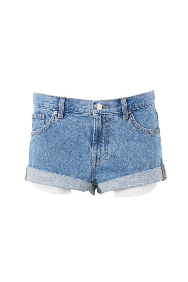 Cuffed Denim Short, HOUSTON BLUE
