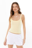 Riri Scoop Neck Tank, GOLDEN BUTTER - alternate image 1