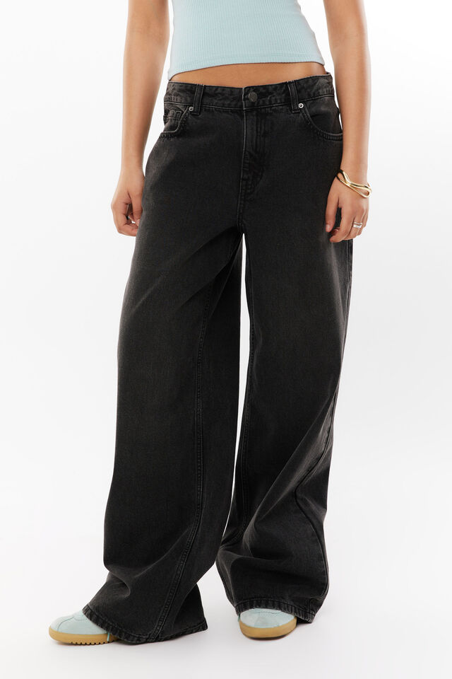 Low Rise Baggy Jean, VINTAGE BLACK