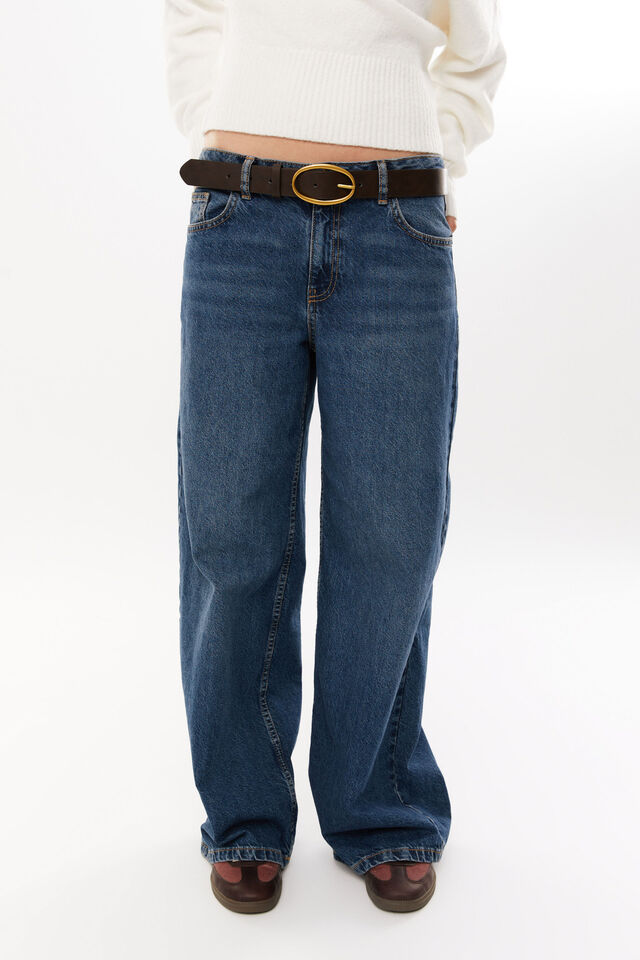 Low Rise Baggy Jean, INDIANA BLUE