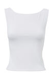 Luxe Backless Tank, WHITE - alternate image 6