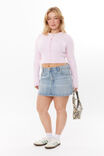 Kendal Cropped Knit Cardigan, PRINCIPESSA PINK - alternate image 5