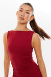Maya A-Line Mini Dress, BOYSENBERRY - alternate image 3