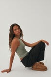 Luxe Cropped Tank, DESERT SAGE - alternate image 4