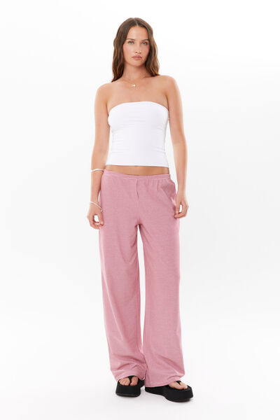 Jade Jersey Lounge Pant, LIPSTICK RED/WHITE STRIPE