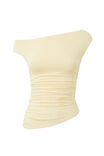 Soft Mia Ruched Top, BANANA YELLOW - alternate image 6