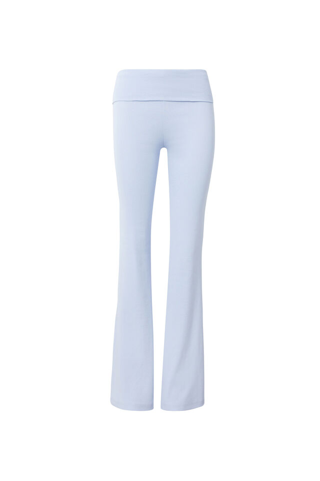 Fold Back Flare Pant, DELICATE BLUE