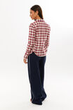 Cindy Check Shirt, RED/WHITE CHECK - alternate image 4