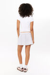 Penny Fleece Mini Skirt, GREY MARLE - alternate image 3