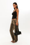 Low Rise Straight Jean, TYRA CHEETAH BROWN - alternate image 4