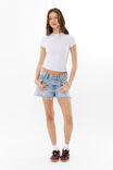 90 S Baggy Denim Short, AMALFI BLUE - alternate image 1