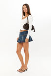 Ashley Pleated Denim Mini Skirt, GEORGIA BLUE - alternate image 5