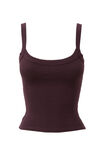 Riri Scoop Neck Tank, BROWN BERRY - alternate image 6