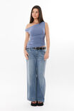 Soft Mia Ruched Top, FROST BLUE - alternate image 2