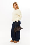 Romee Crew Neck Knit Jumper, BUTTER CREAM - alternate image 2