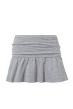 Posey Ruched Mini Skirt, GREY MARLE - alternate image 6
