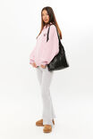 Ella Oversized Fleece Hoodie, JASMINE PINK/HYDE PARK PICNIC - alternate image 5
