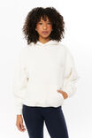 New York Kitten Oversized Fleece Hoodie, COSY CREAM/NEW YORK KITTY - alternate image 2