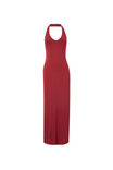 Soft Halter Maxi Dress, DEEP CHERRY - alternate image 6