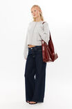 Brydie Button Through Cardigan, GREY MARLE - alternate image 5
