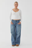 Audrey Long Sleeve Top, SUMMER WHITE - alternate image 4