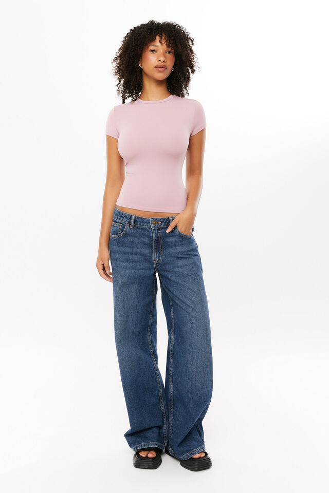 Luxe Longline Tee, VIOLETTE DUSK