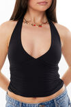 Soft Chelsea Halter Top, BLACK - alternate image 4