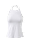 Natalie Backless Halter Top, WHITE - alternate image 6