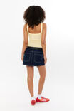 Maya Denim Mini Skirt, INDIGO - alternate image 3