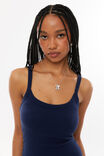 Riri Scoop Neck Tank, VARSITY NAVY - alternate image 4