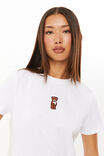 Embroidered Teddy Graphic Tee, WHITE/EMBROIDERED TEDDY - alternate image 4