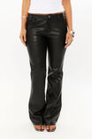 Liv Faux Leather Flare Pant, BLACK - alternate image 4