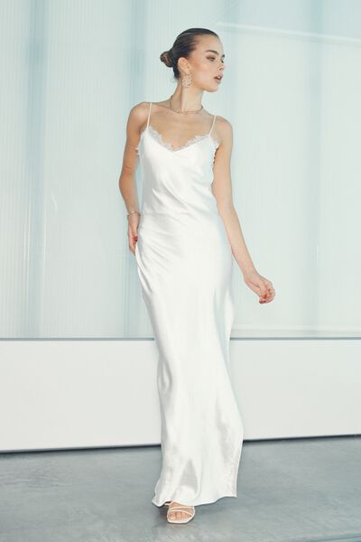 Nicole Lace Maxi Dress, WARM WHITE