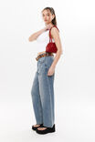 Low Rise Barrel Jean, BRONCO BLUE - alternate image 4