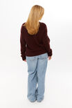 Romee Crew Neck Knit Jumper, WINTER WINE - alternate image 3
