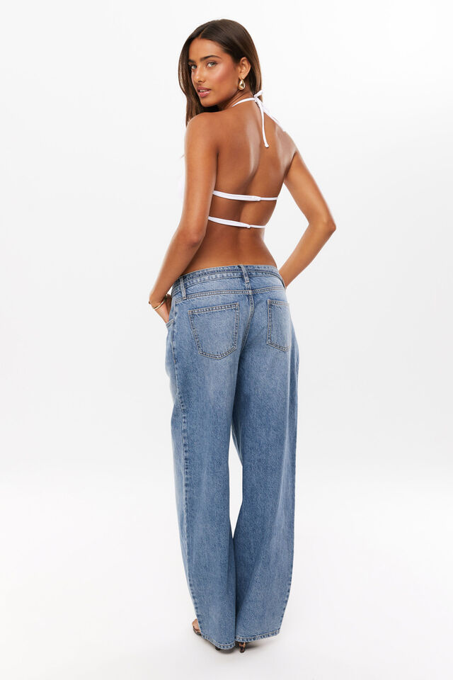 Natalie Backless Halter Top, WHITE