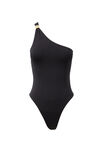 Luxe Jessica One Shoulder Bodysuit, BLACK - alternate image 6