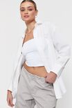 Tessa Casual Oversized Shirt, WHITE - alternate image 1