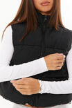 Recycled Puffer Vest, BLACK - alternate image 4