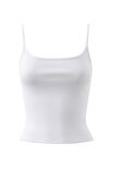 Becky Rib Tank, WHITE - alternate image 6