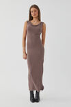 Soft Capri Maxi Dress, BROWN CAROB - alternate image 1