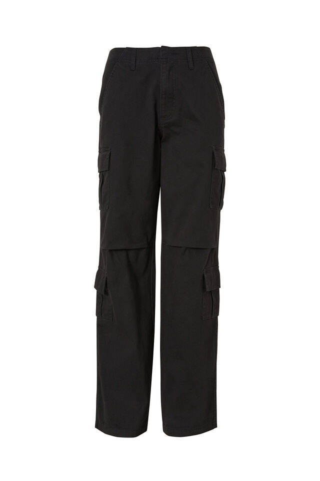 Gigi Cargo Pant, BLACK