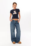 Teddy Bear Graphic T-Shirt, MIDNIGHT NAVY/TEDDY BEAR - alternate image 2