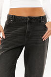 Super Baggy Flare Jean, WASHED BLACK - alternate image 4