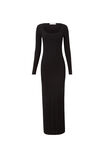 Bridget Long Sleeve Dress, BLACK - alternate image 6