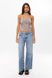 Milly Mesh Halter Top, IZABEL CHEETAH BROWN - alternate image 4