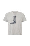 Everyday Graphic Tee, GREY MARLE/ COWGIRL - alternate image 6