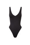 Luxe V Neck Bodysuit, BLACK - alternate image 6