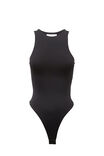 Luxe Sleeveless Bodysuit, BLACK - alternate image 6